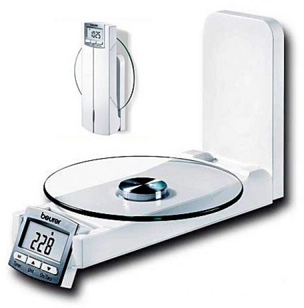 Весы кухонные настенные с часами Beurer KS52