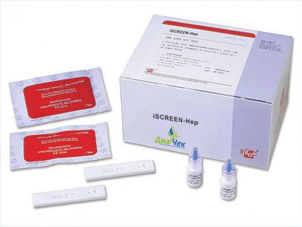 Тест iSCREEN-Hep д/выявления HCV к вирусу гепатита C в сыворотке, плазме и цельной крови