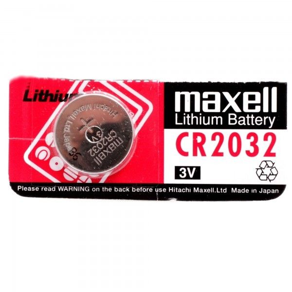 Батарейка Maxell CR 2032  - для большинства глюкометров